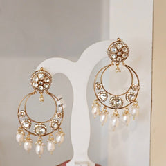 Lipika chaandbali moissanite earrings
