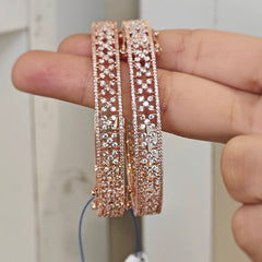 Nayika AD Bangles (Rose )