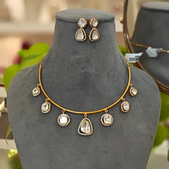 Rimmi moissanite Neckline set