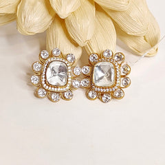 Emma moissanite polki studs