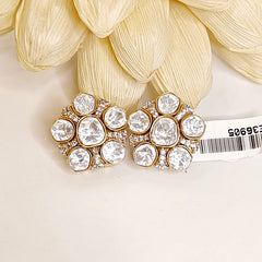 Nivedita moissanite polki studs