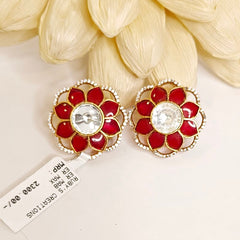 Anamika moissanite polki studs