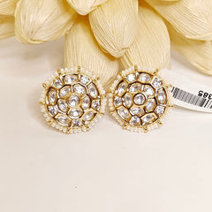 Meera kundan polki studs