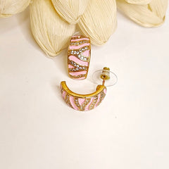 Neeru enamel bali (Pink)