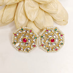 Gunjan paachi kundan studs