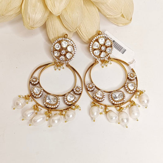 Lipika chaandbali moissanite earrings