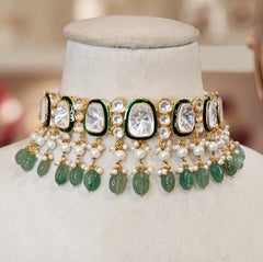 Aanah Kundan Polki Choker Set
