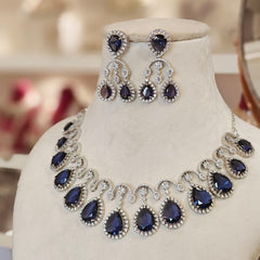 Selena Purple Necklace set