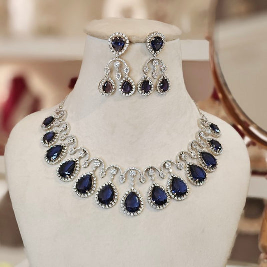 Selena Purple Necklace set