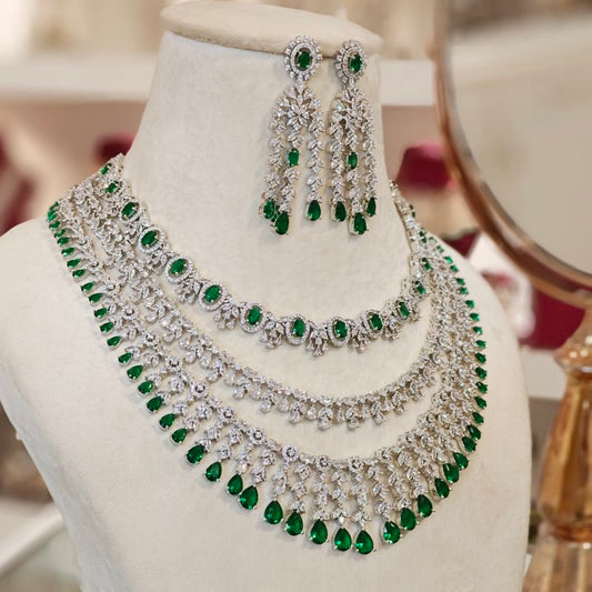Ellena Green Necklace set