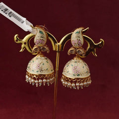 Pari enamel jhumka