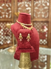 Pritusha antique gold plated set
