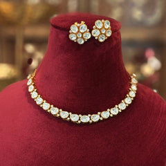 Antarang moissanaite neckline set