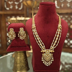 Nargis Antique gold plated set