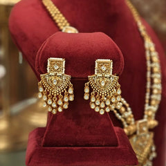 Nargis Antique gold plated set