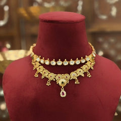Pritusha antique gold plated set