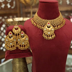 Pratima Antique gold plated set
