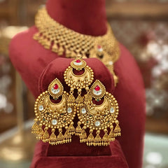 Pratima Antique gold plated set