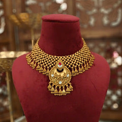 Pratima Antique gold plated set