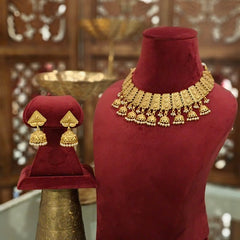 Ganesha antique gold plated set