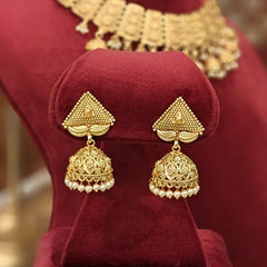 Ganesha antique gold plated set