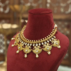 Apsa antique gold plated set