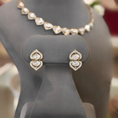 Aasvi Antique polki neckline