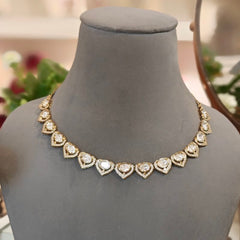 Aasvi Antique polki neckline