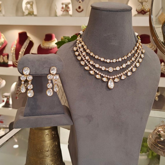 Aalishaa polki Necklace Set