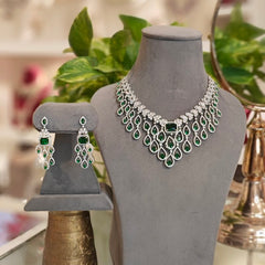 Emila Emerald Green Necklace Set