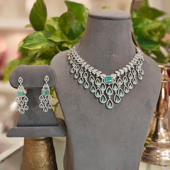 Emila Mint Green Necklace Set