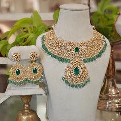 Aantara Moissanite bridal necklace set