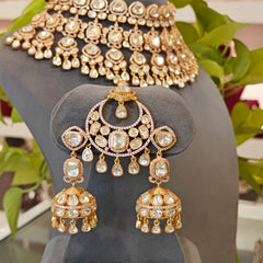 Aatulyaa Moissanite bridal necklace set