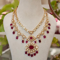 Aamairaa Moissanite necklace set