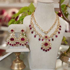 Aamairaa Moissanite necklace set