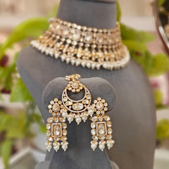 Anahaitaa Moissanite bridal necklace set