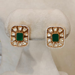 Auram Moissanite choker (Emerald green, Golden)