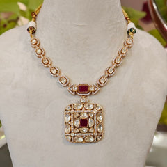 Aantarang Moissanite Pendent necklace set