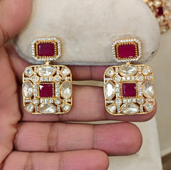 Aantarang Moissanite Pendent necklace set