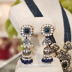 Manasvi moissanite Long set (Blue)