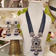 Manasvi moissanite Long set (Blue)