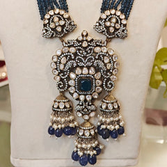 Manasvi moissanite Long set (Blue)