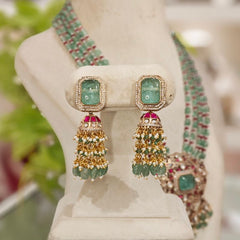 Mayuri Polki Pendent Set