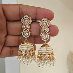 Aishwarya polki jhumka (Pearls)