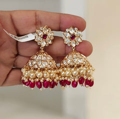 Manikya polki jhumka