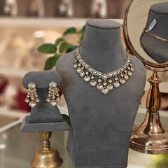 Damin Polki Neckline set