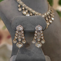 Damin Polki Neckline set