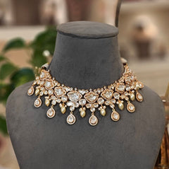 Aditi Polki Neckline set