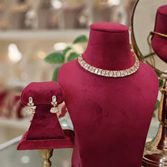 Bella Polki Neckline set