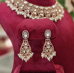 Ahana Polki Neckline set